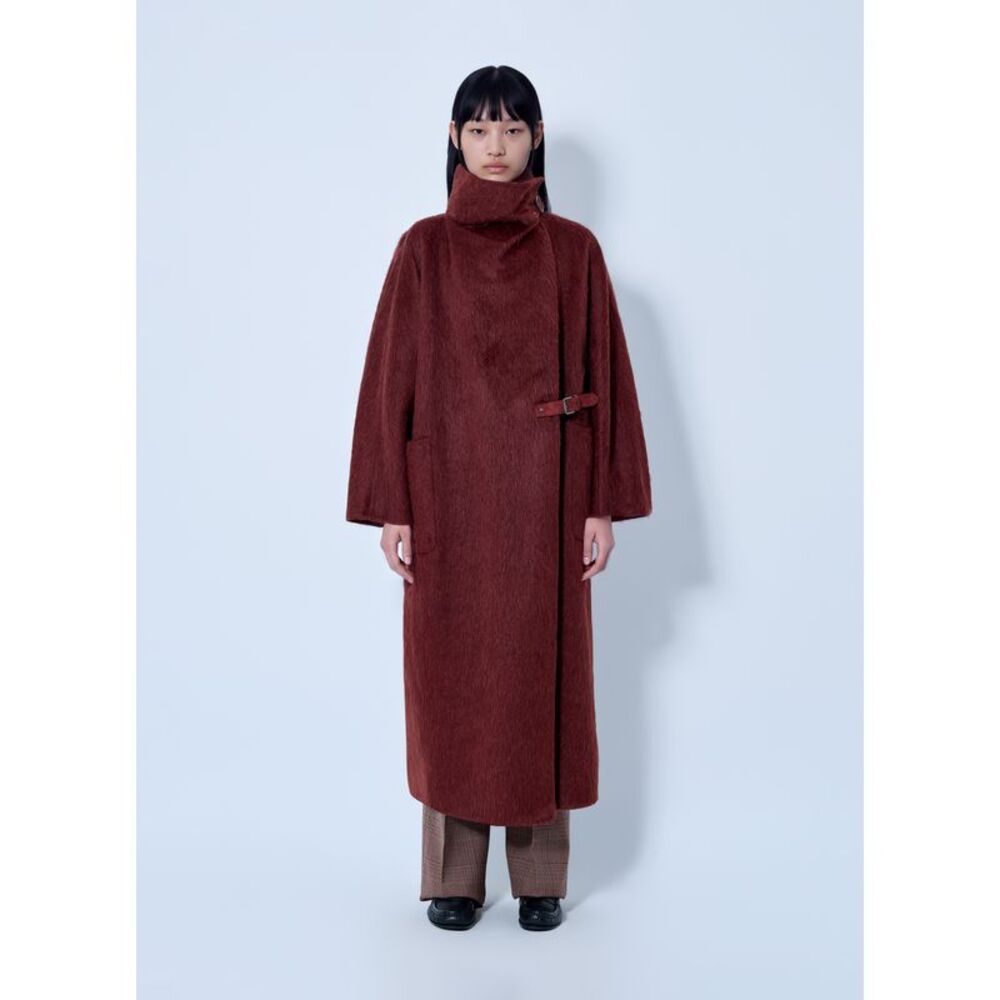 Max Mara Women Alpaca And Wool Wrap Coat